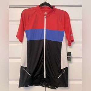 Pink and Blue Women's Cycling Jersey